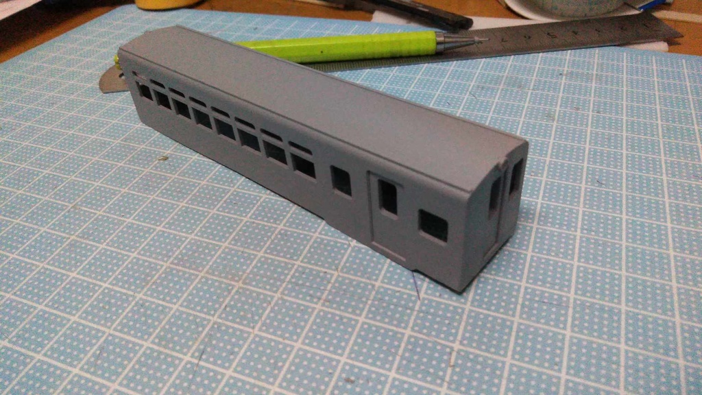 阿里山 SP6200 普通客車 3D PRINT 一体車体KIT 無塗装2両セット 1/80