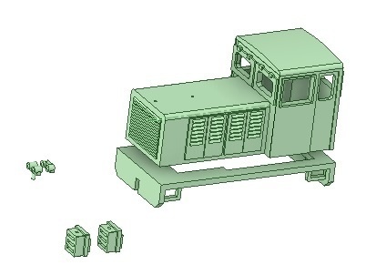 台湾製糖 渓州牌DL 3D PRINT 車体キット 1/80 9mm