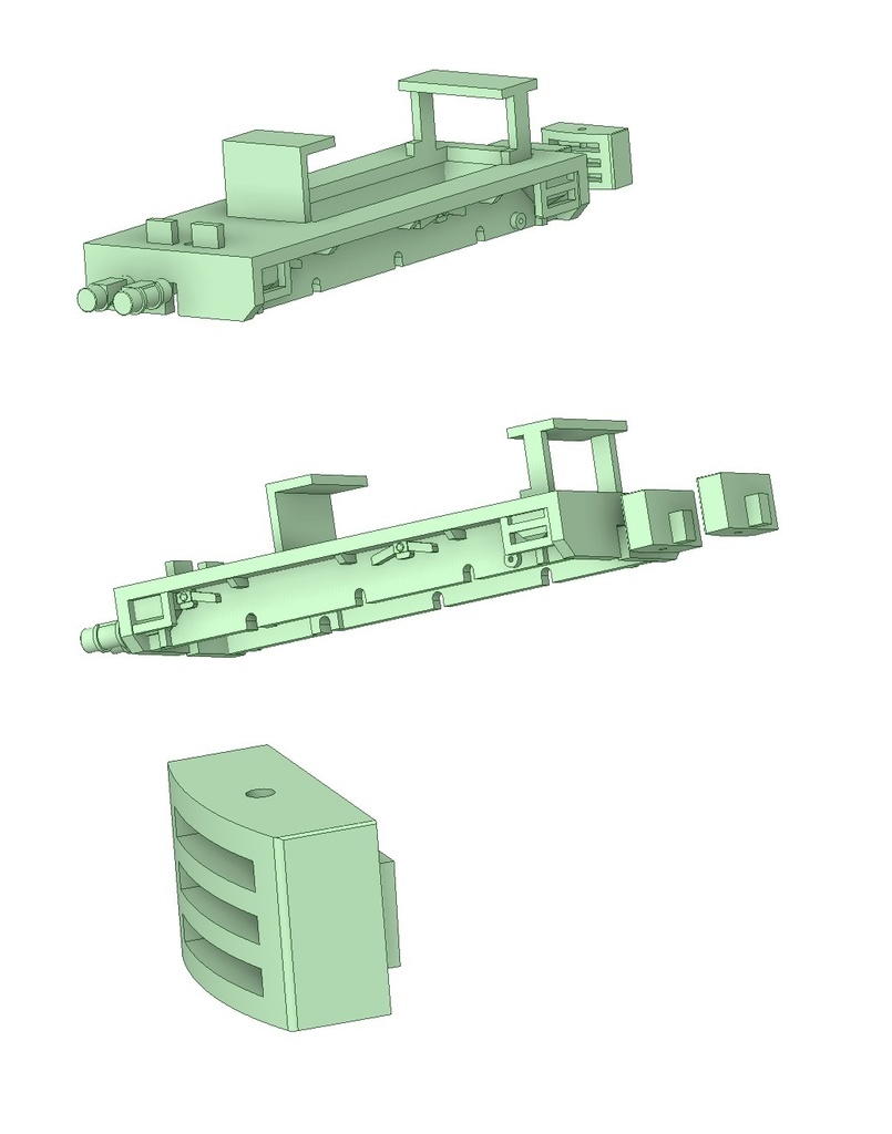 台湾製糖 渓州牌DL 3D PRINT 車体キット 1/80 9mm
