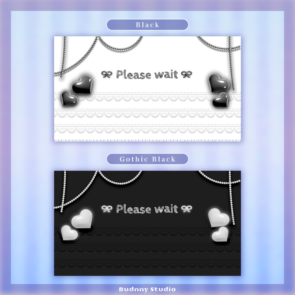 全8色♦ハート&レースのトランジション♦Floating Heart and Lace Stream Transition