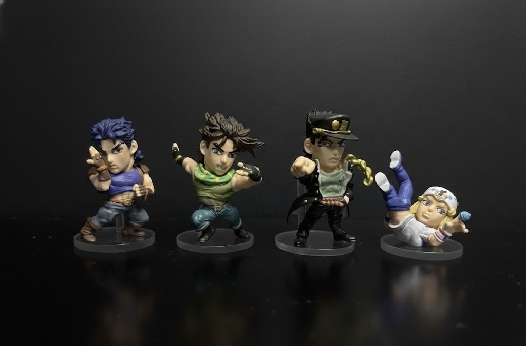 JOJO球 カプセルヒーローズ01 クリア台座　4つセット