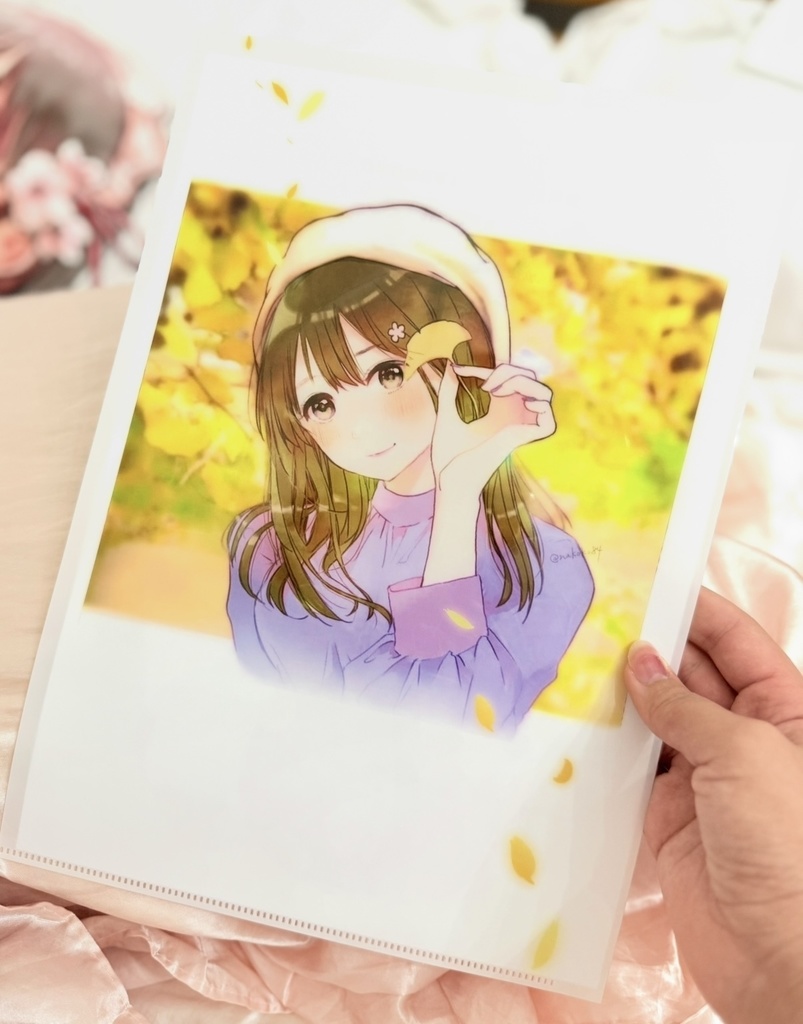 秋色イラストクリアファイル🍁