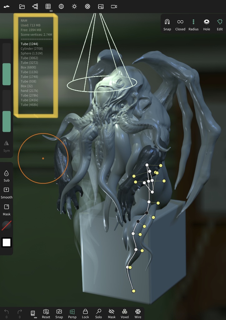 クトゥルフ邪神像(WIP)