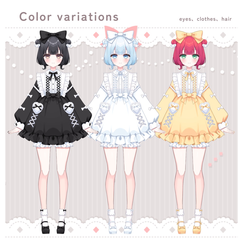 【追加テクスチャ2】パステルロリィタな女の子