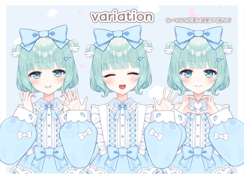 【汎用モデル】パステルロリィタver.2【Vtube Studio】