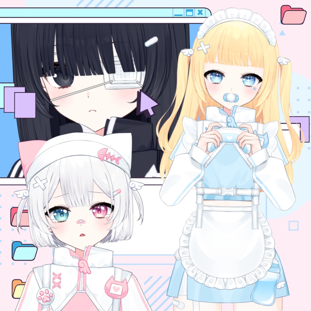 【汎用モデル】サブカルねこちゃん【Vtube Studio】