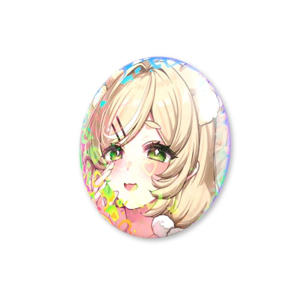 【新衣装:ルームウェア】キラキラ✨メガネ無し缶バッジ56mm