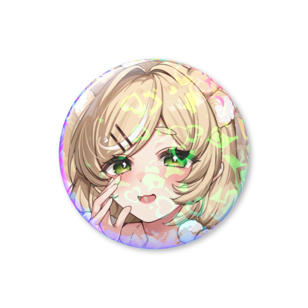 【新衣装:ルームウェア】キラキラ✨メガネ無し缶バッジ56mm