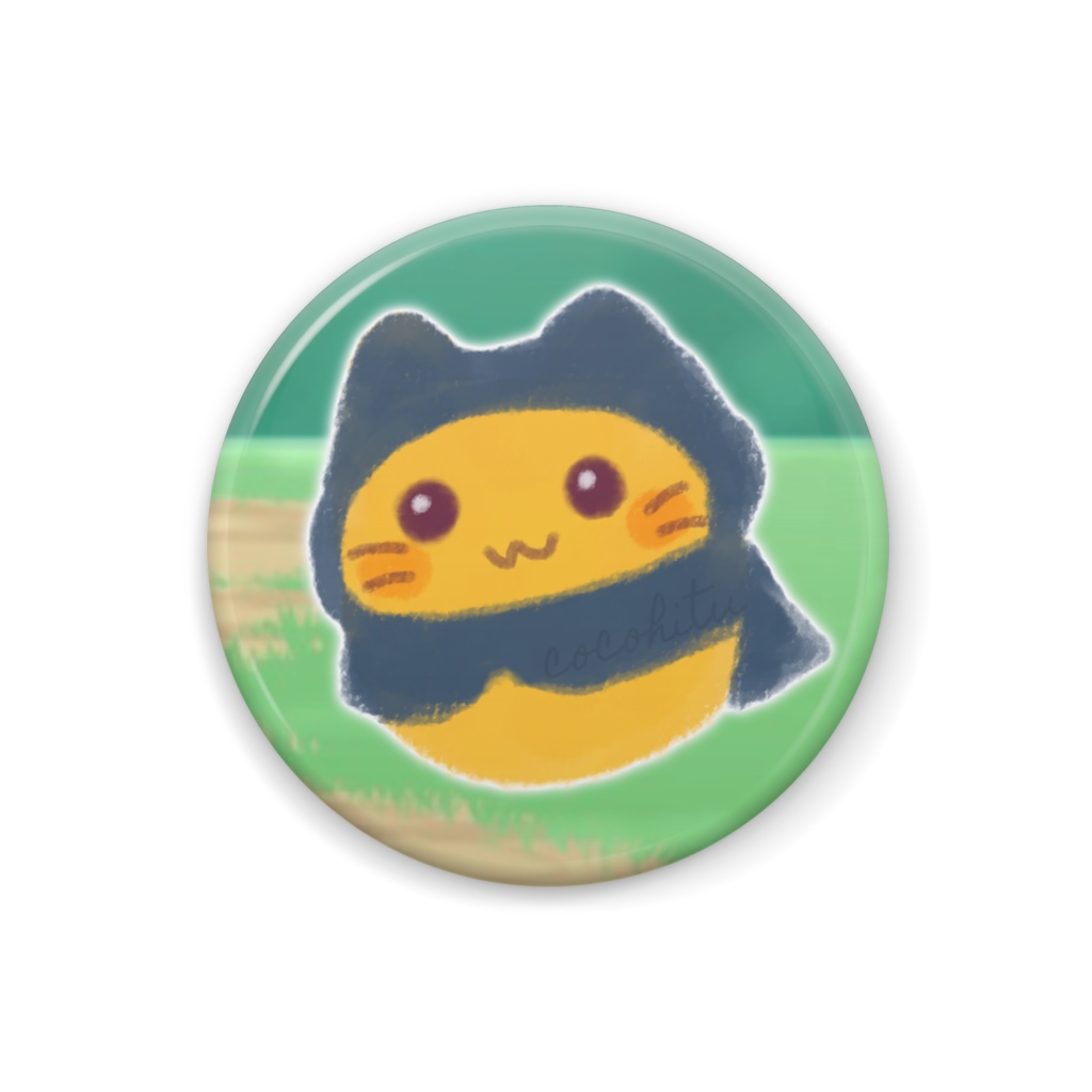 お忍びにゃぷ缶バッジ