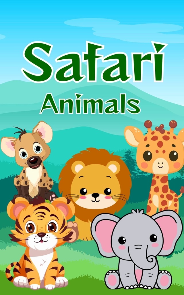 Safari Illustration Coloring Book