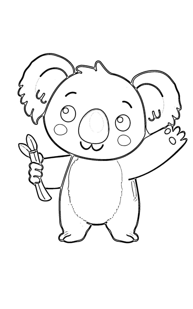 Safari Illustration Coloring Book