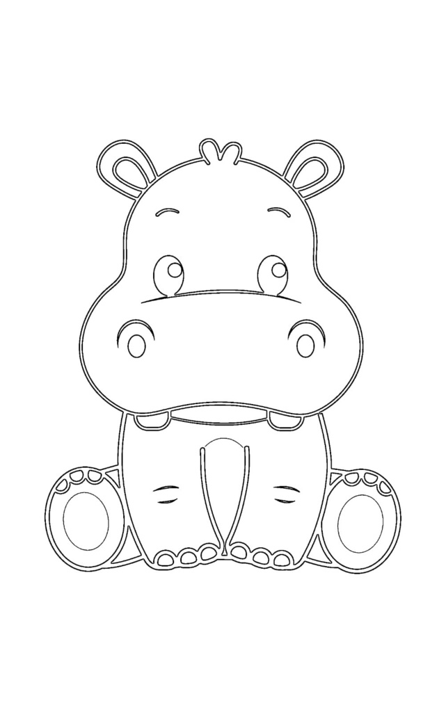 Safari Illustration Coloring Book