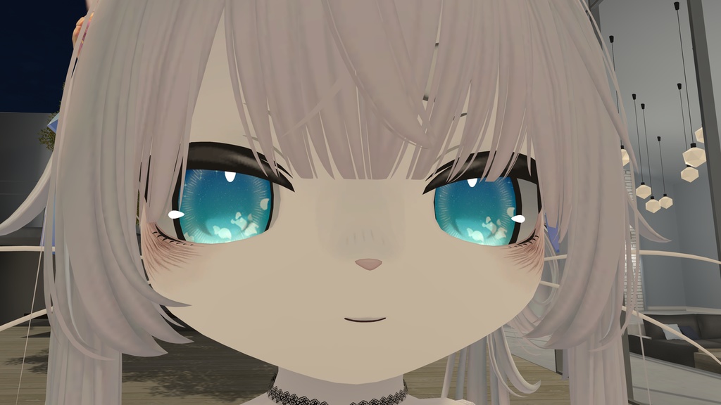 【各アバター対応】 夜空に舞う花アイテクスチャ👀