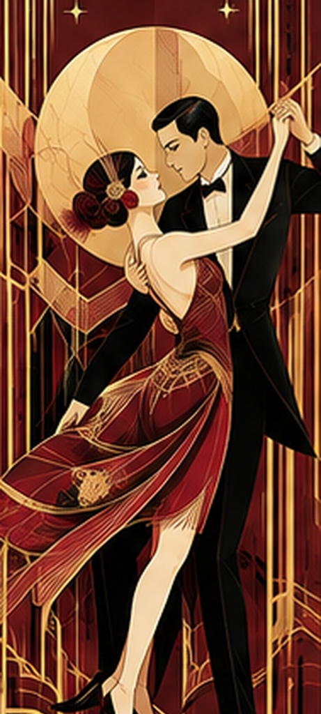 ART DECO DANCERS Vol.3|ナイトダンス スマホ壁紙 5色セット