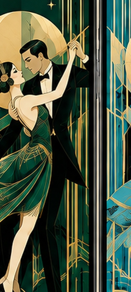 ART DECO DANCERS Vol.3|ナイトダンス スマホ壁紙 5色セット