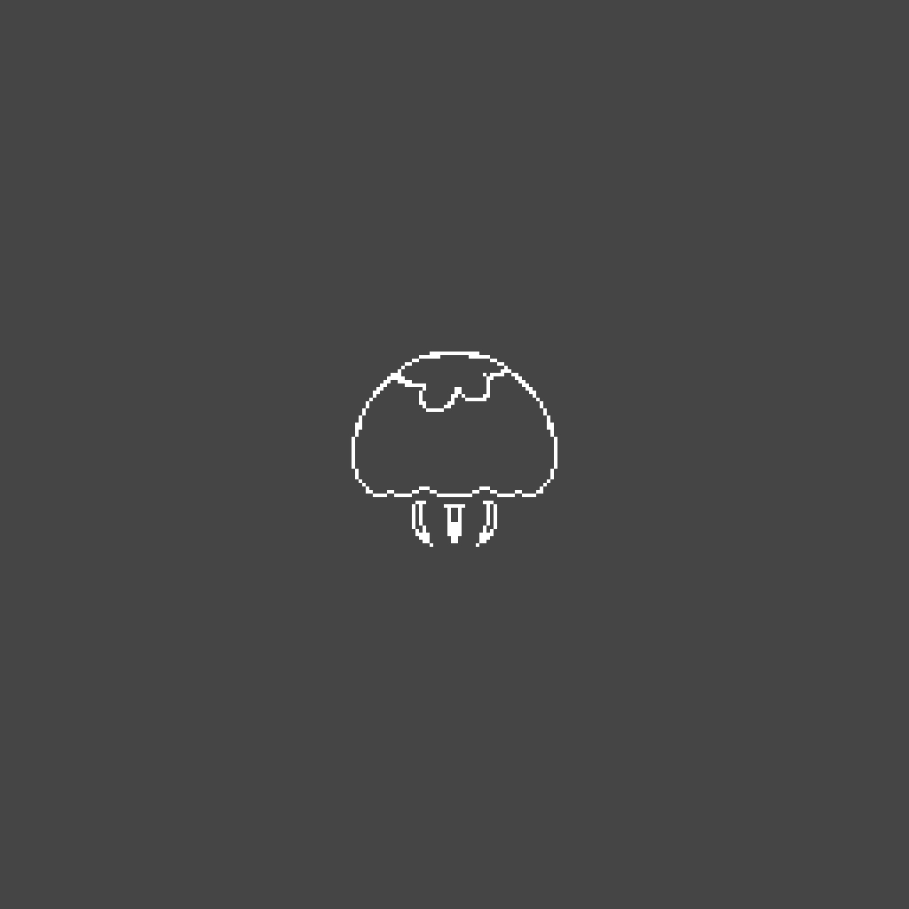 泳ぐ海月(gif)