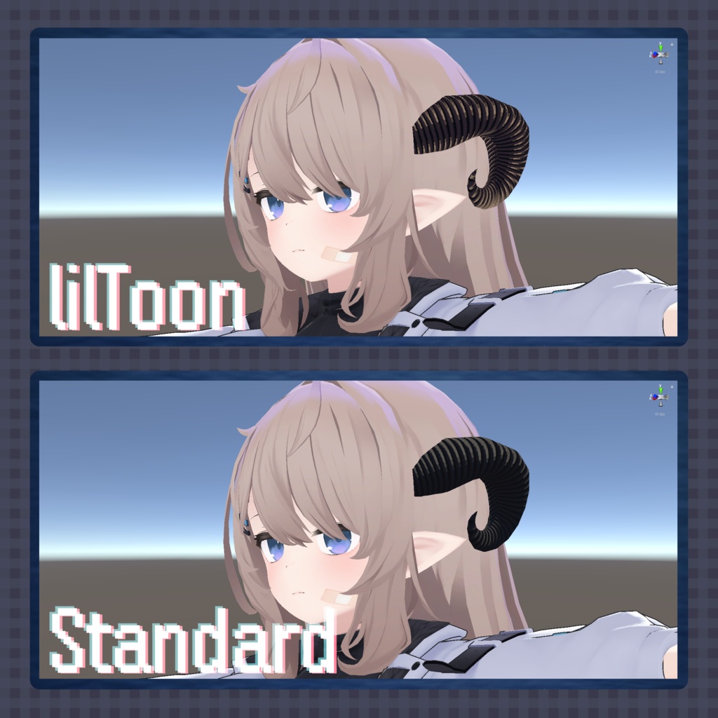 【無料】ヤギの角【3Dモデル】