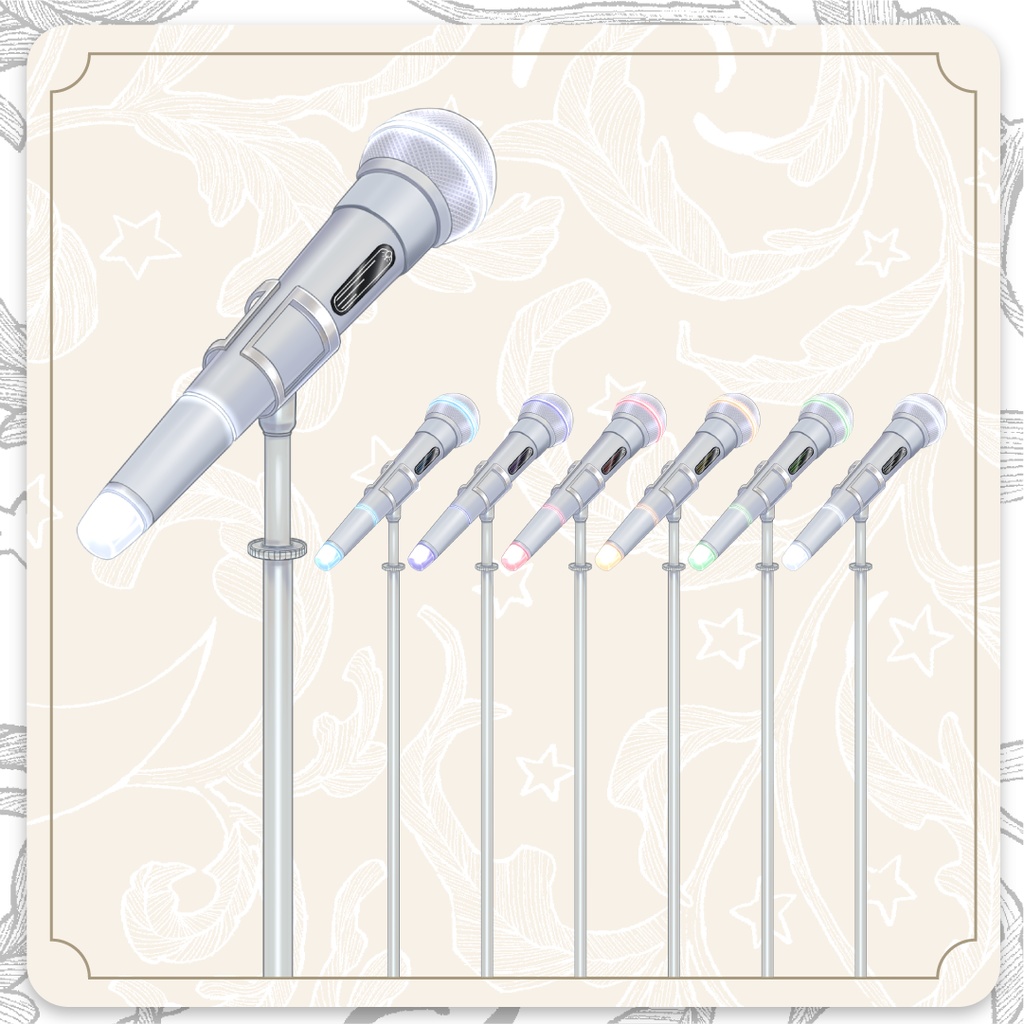 【Live2D】声で光るダイナミックマイク