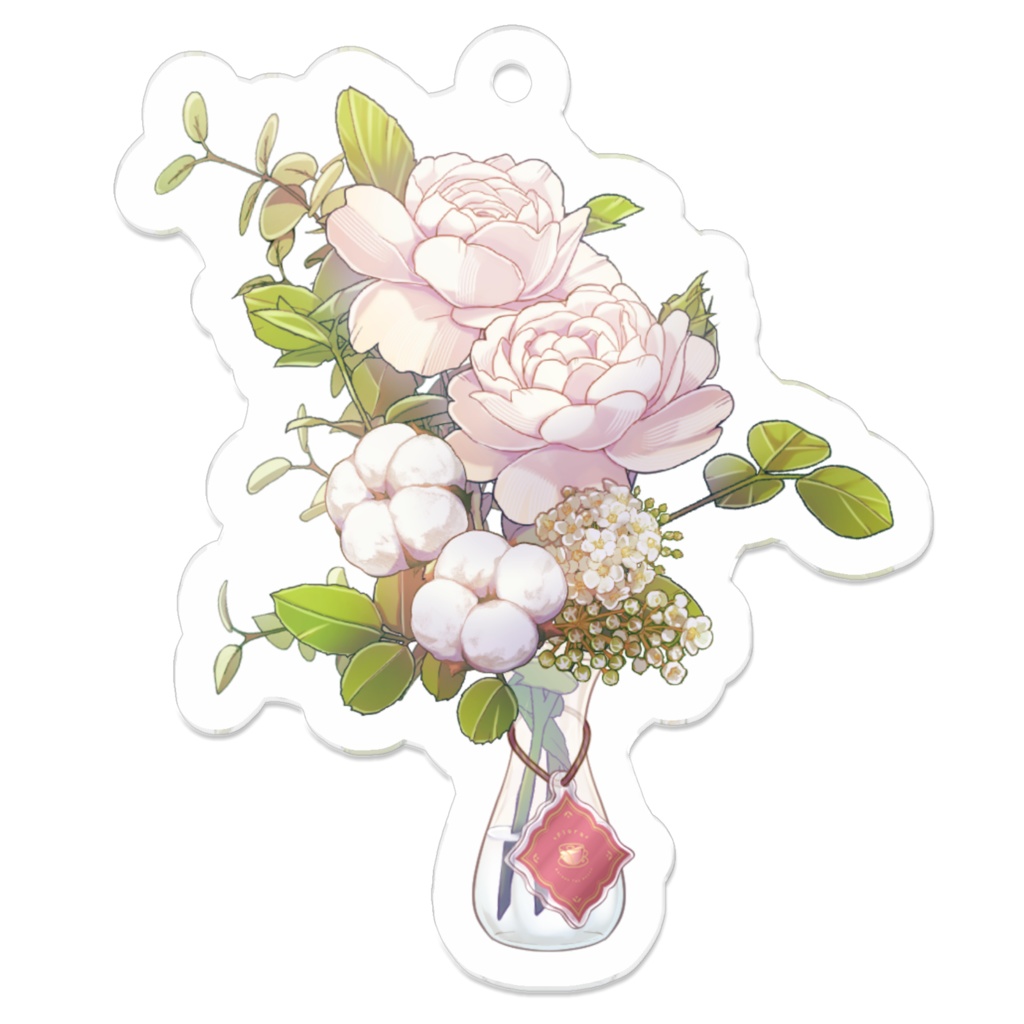 Flora Garden Tea House 花束アクリルキーホルダー(カフェ)