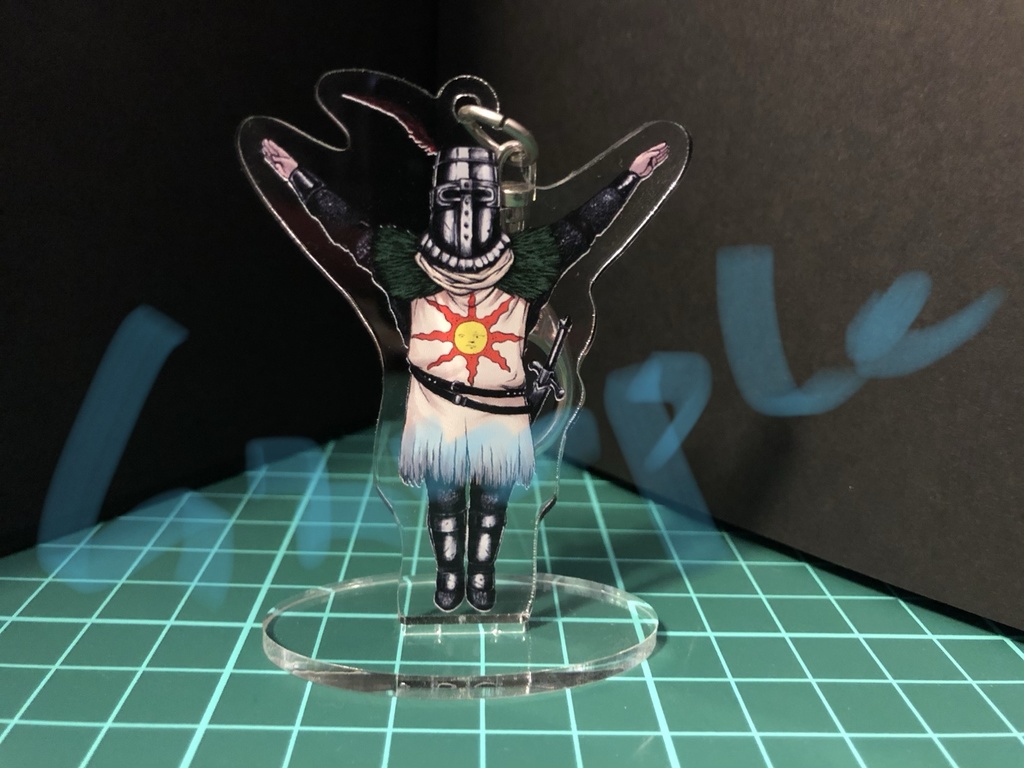 【C95:再頒布】太陽の騎士ソラール 台座付きアクリルキーホルダー(リニューアルモデル)