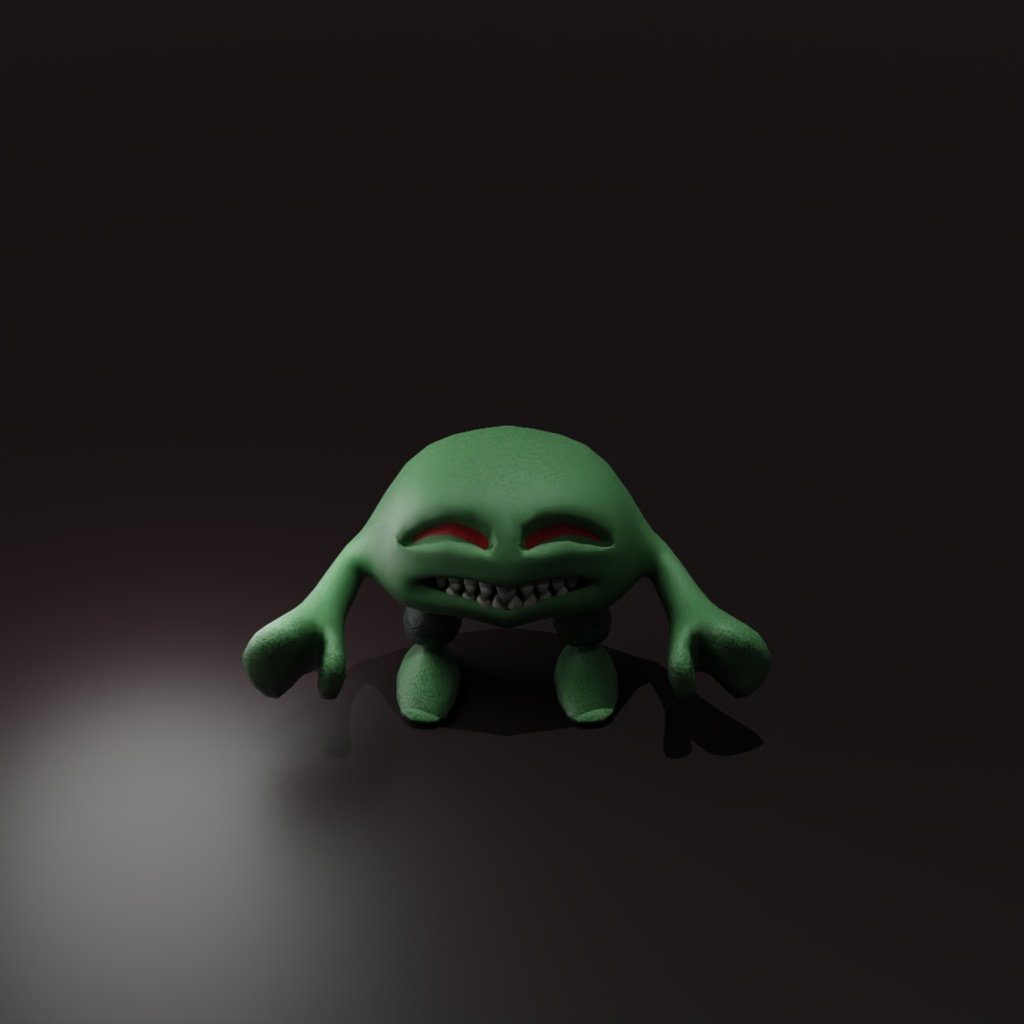 【無料】3Dモデル「笑うぬいぐるみ」