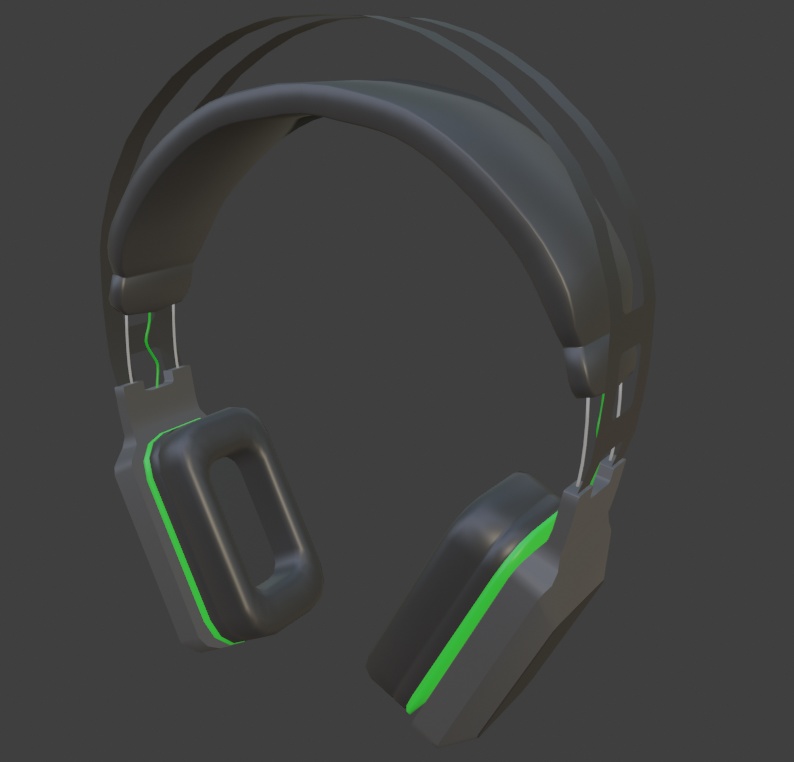 【3Dモデル】ゲーミングヘッドセット