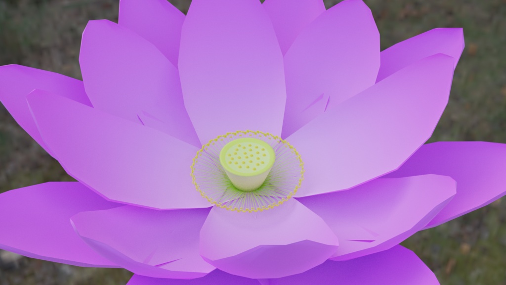 【3Dモデル】蓮の花