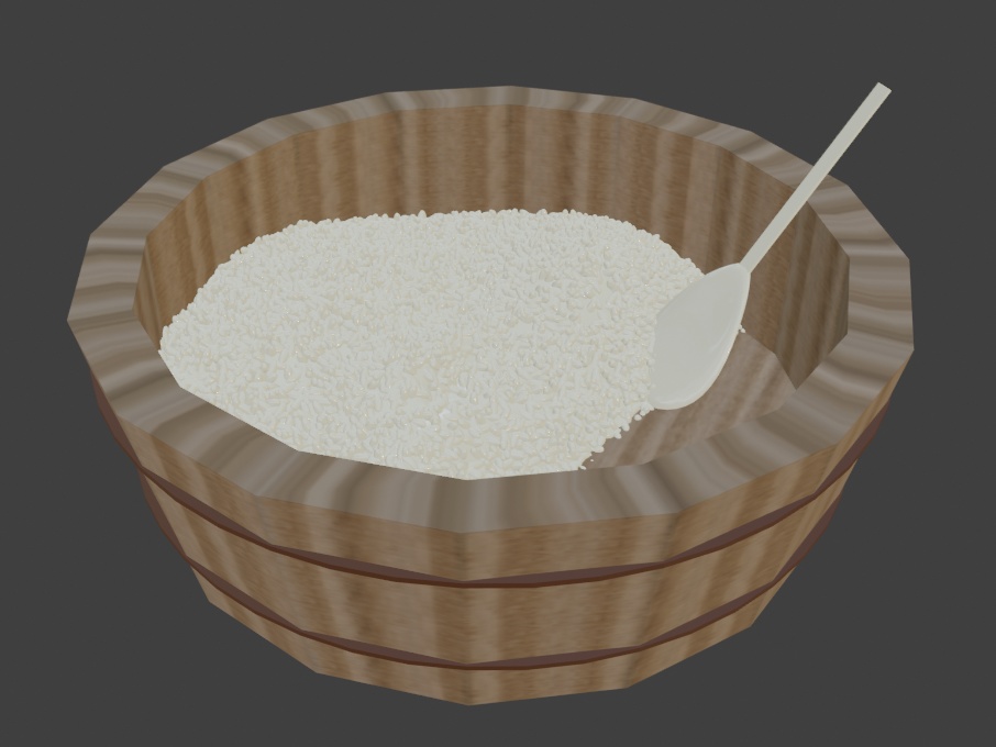 【3Dモデル】酢飯