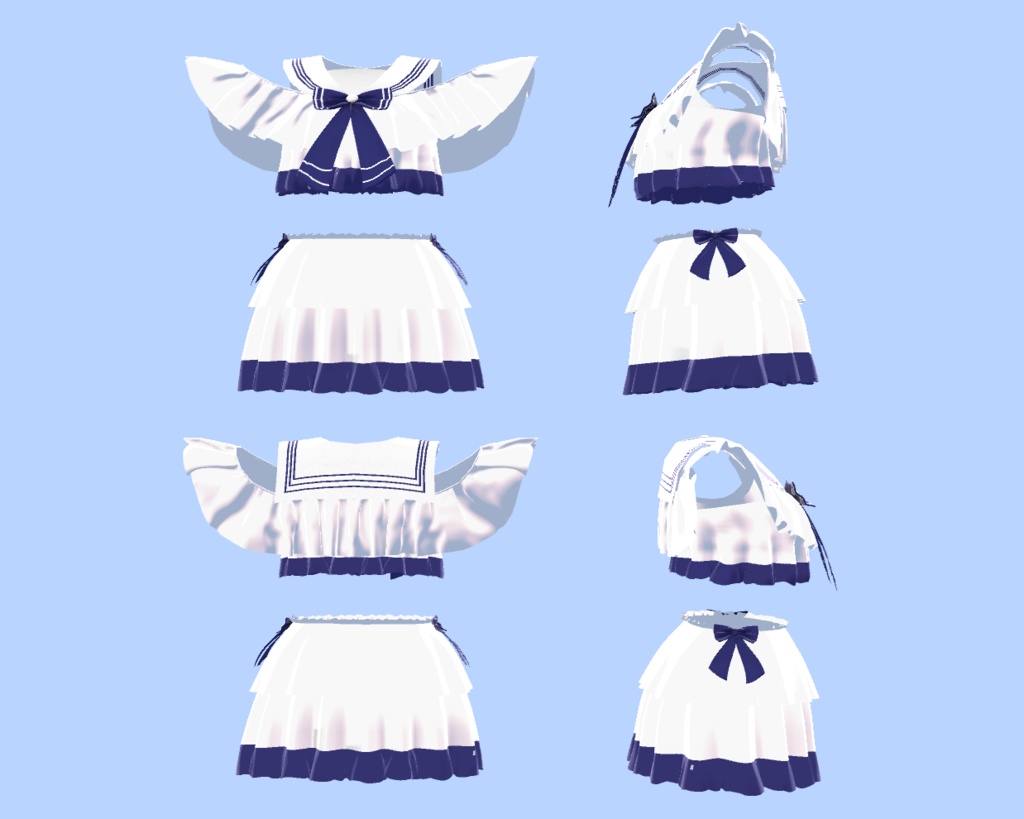 【PB対応】VRC想定セーラー風水着