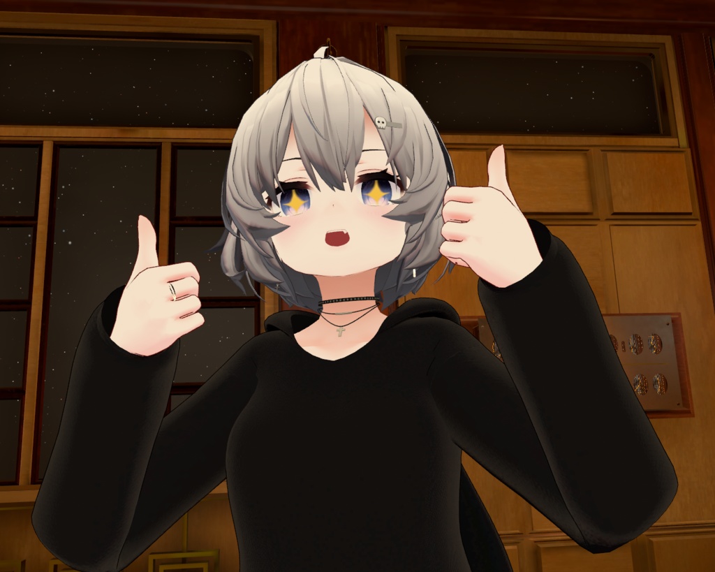 【PB対応】VRC想定衣装 re.お月見パーカー