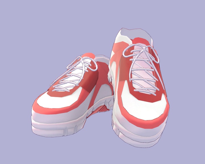 【3Dモデル】桔梗向け運動靴