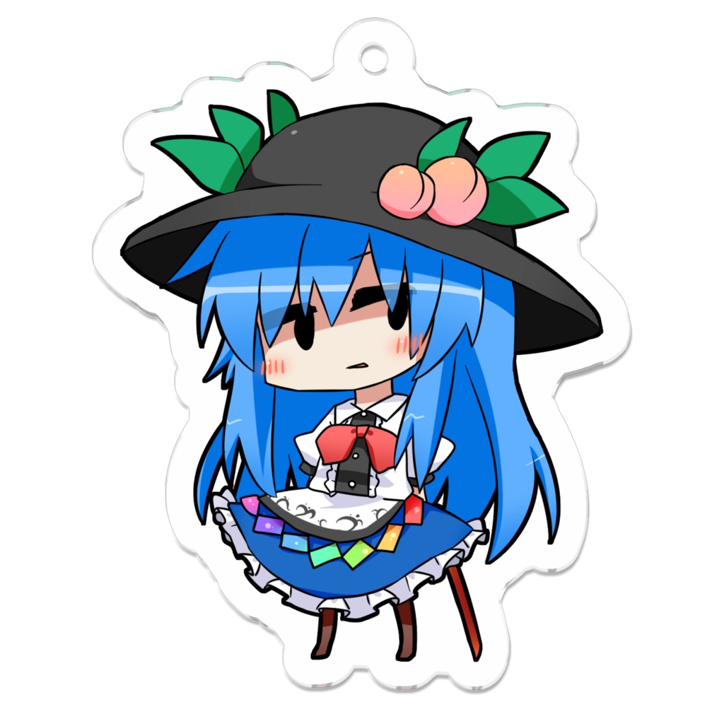 東方Project 比那名居天子 ちびキャラアクリルキーホルダー