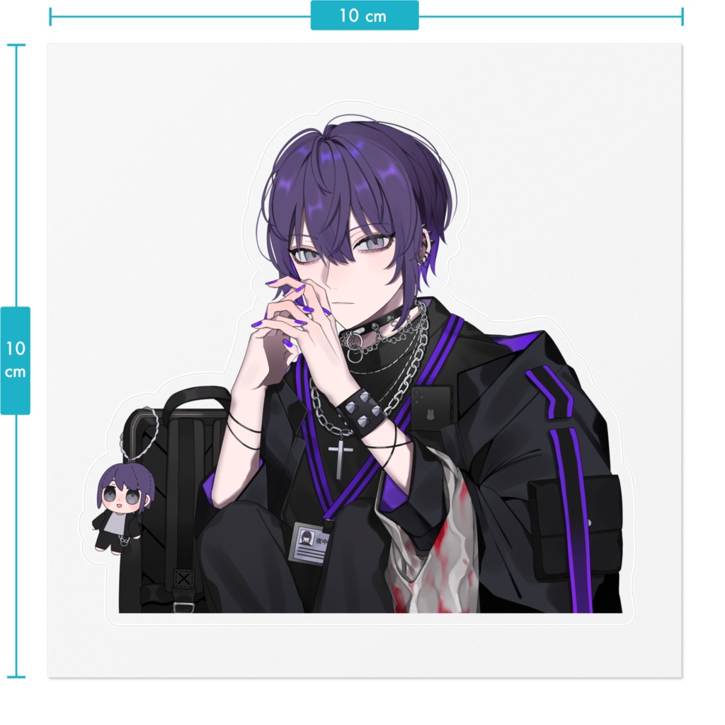 夜中ゆうり ステッカー