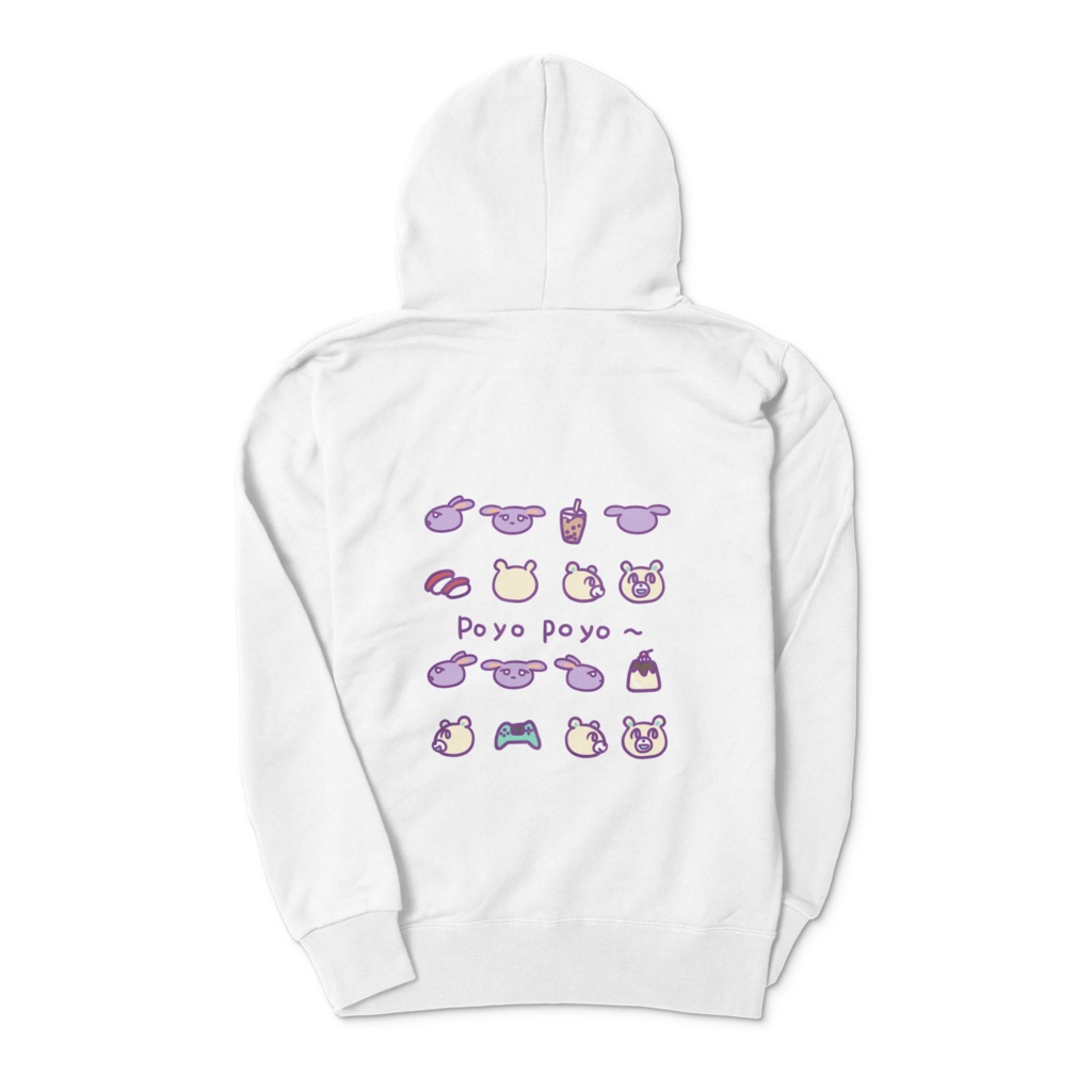 ぽよりすの「ぽ」パーカー