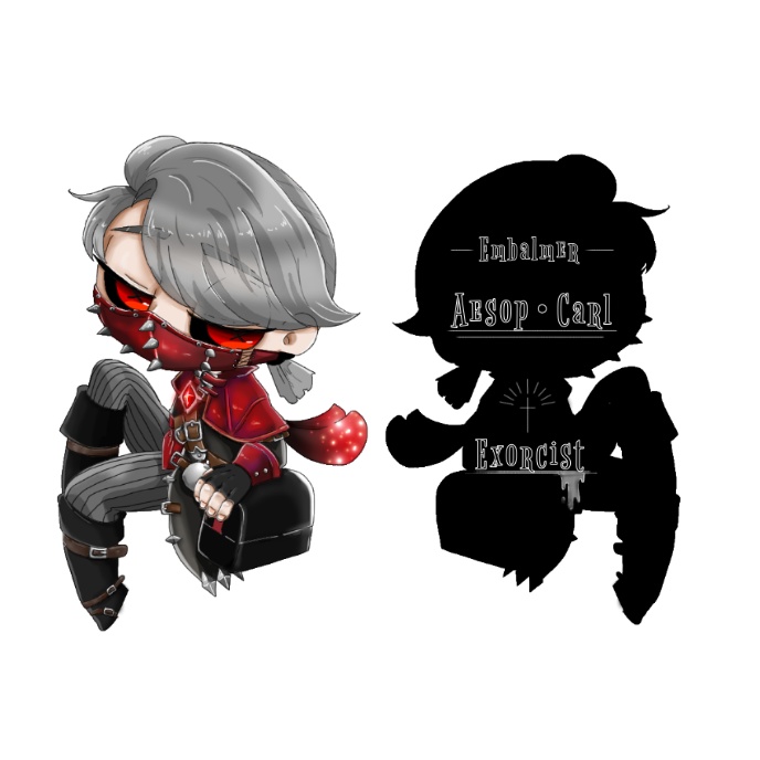 第五人格/納棺師/チャーム付き両面アクリルキーホルダー