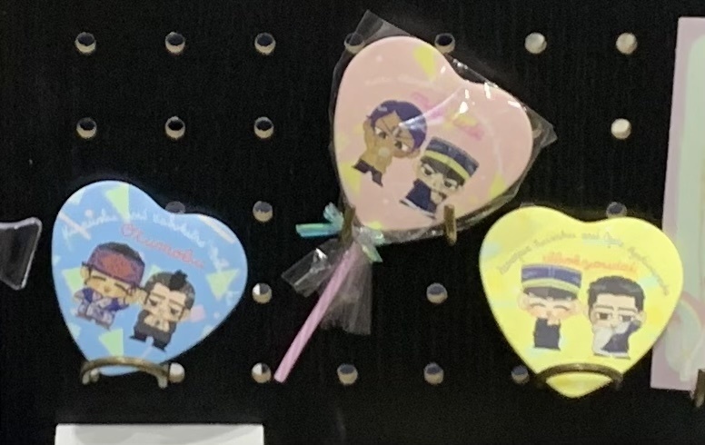 金カムハート型缶バッジ(全3種)