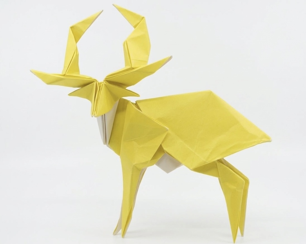 シカの折り図 【Origami Deer Diagrams】
