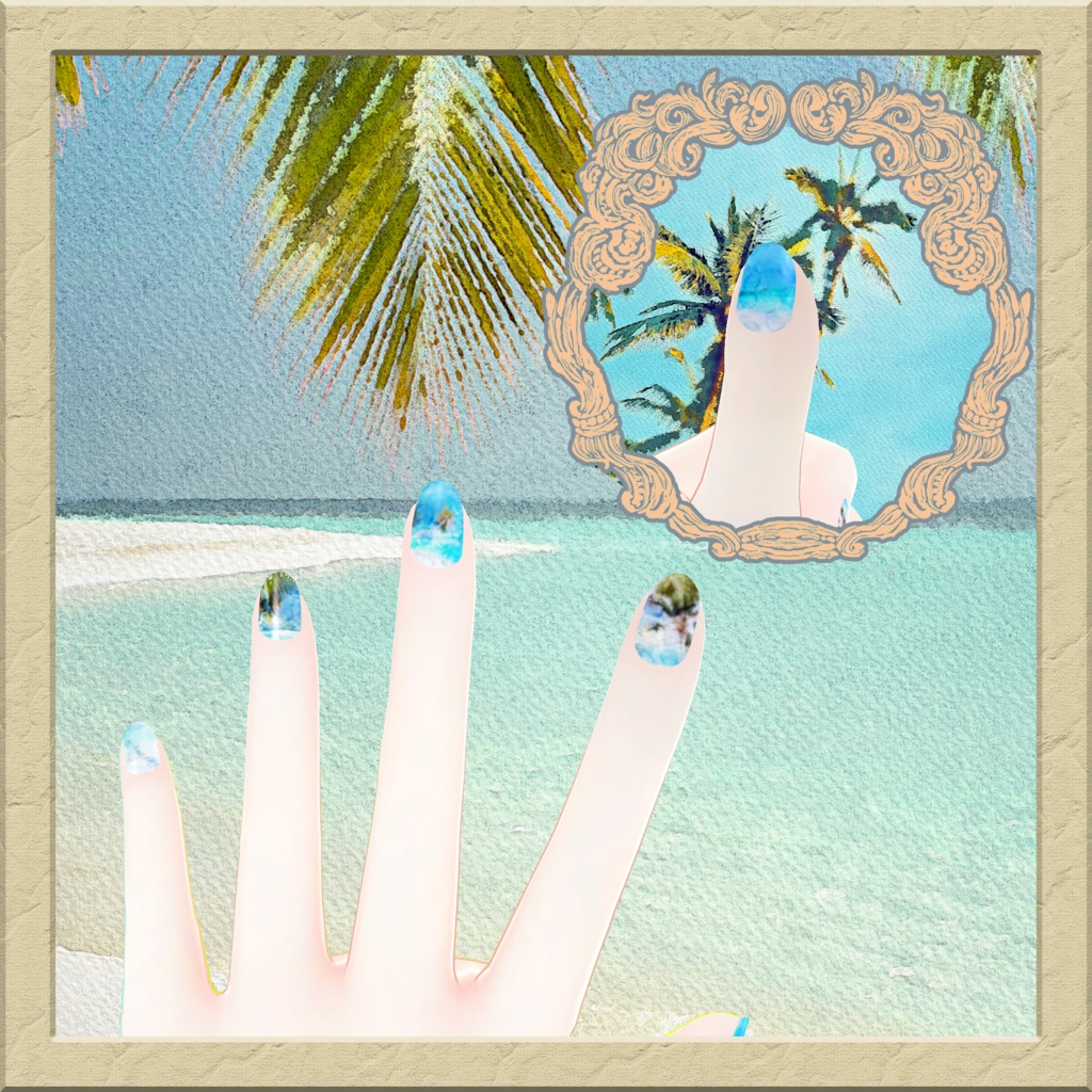 キュリシア・リミリアnailtexture sea