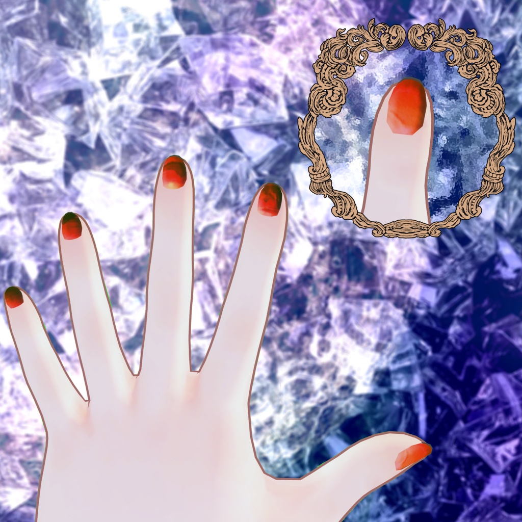 桔梗ちゃん専用原石ネイル