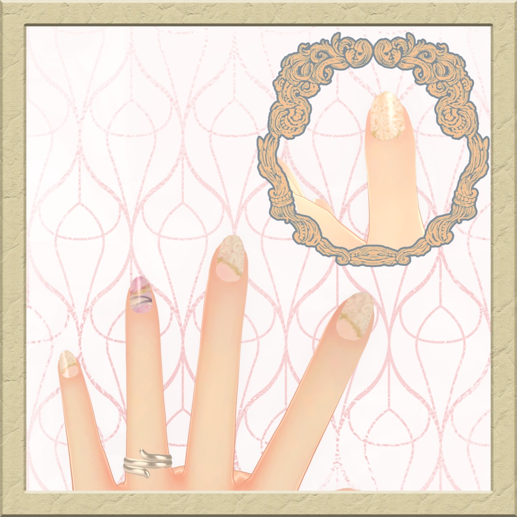 SAI June bride nailtexture