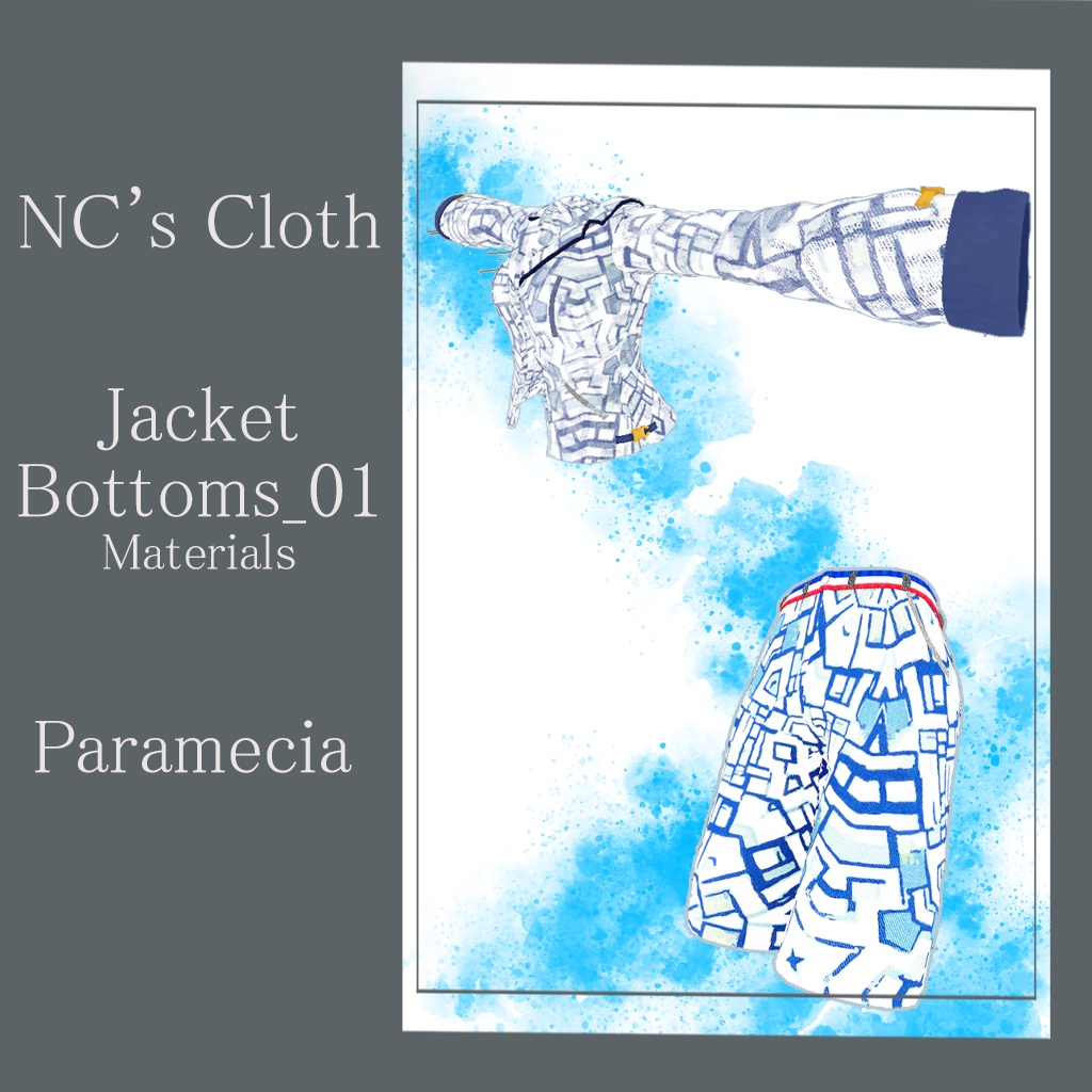 NC's Cloth専用 Jacket_01・Bottoms_01 (Material・Texture)Paramecia