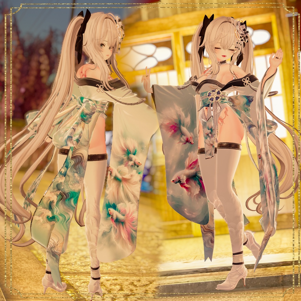 【フォロワー700人記念】Night in Yoshiwara改変テクスチャ謹製L