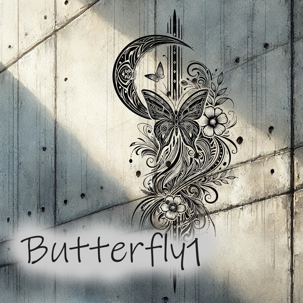 タトゥー素材Texturepack Butterfly2