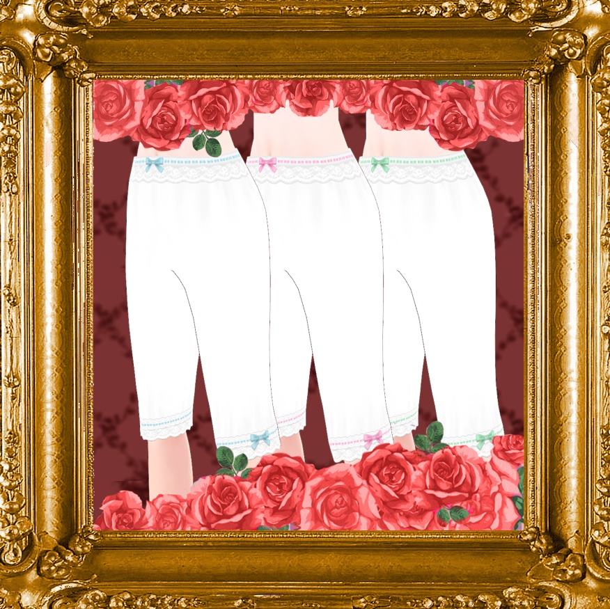 【VRoid】下着 Bloomers 14 Colors色 LONG