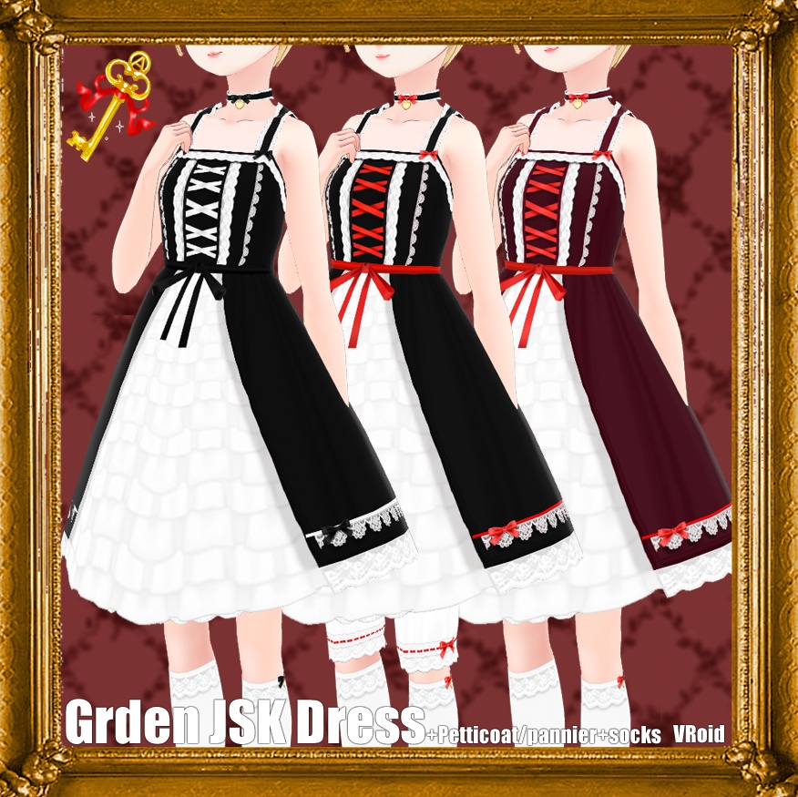 【VRoid】ゴシック Garden JSK Dress