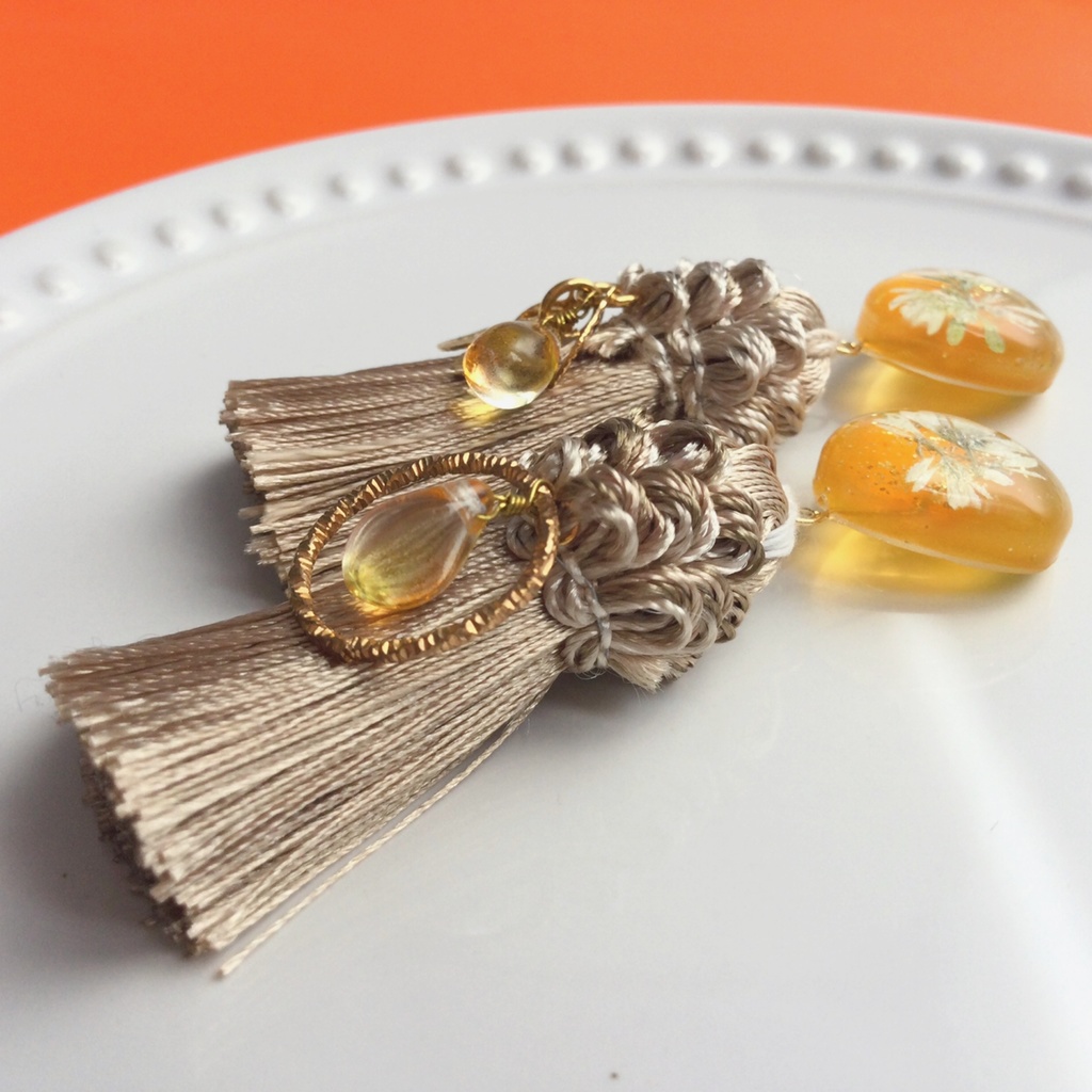 【オリジナル】Fall's in the air ー秋色ー ピアス/イヤリング