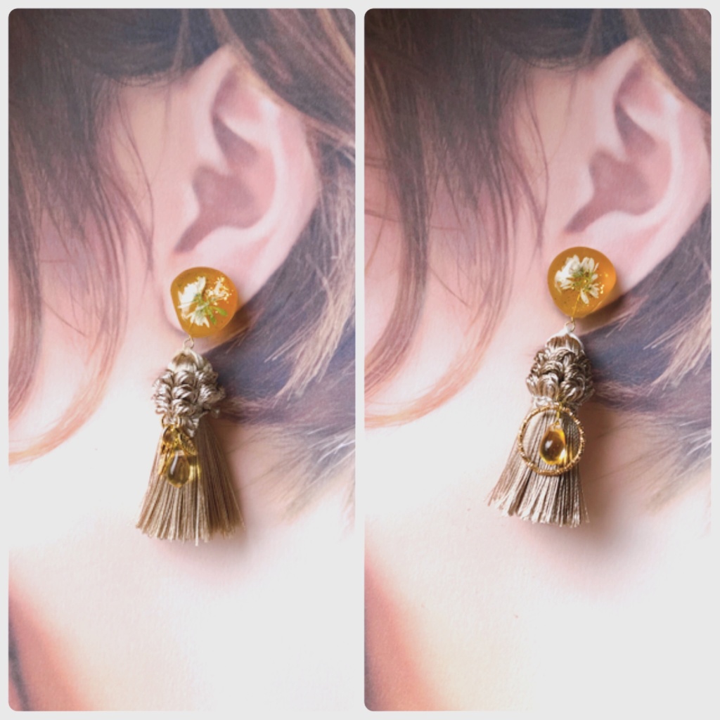 【オリジナル】Fall's in the air ー秋色ー ピアス/イヤリング