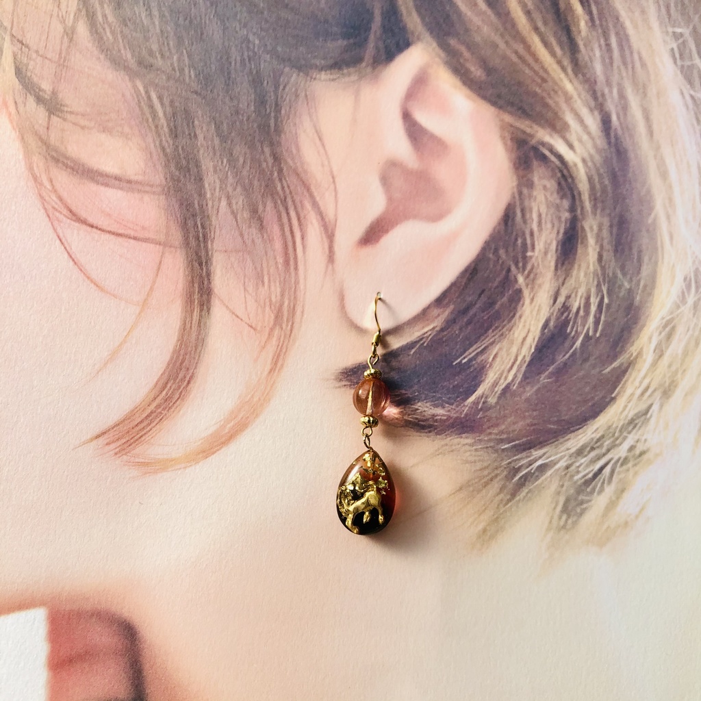 【オリジナル】Night Merry-go-roundー乙女心ー ピアス/イヤリング