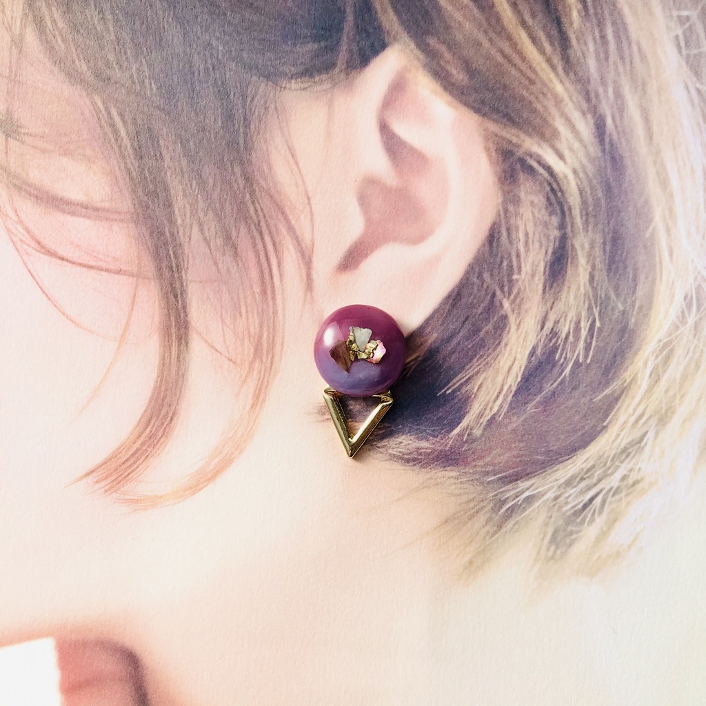 【ハンドメイド】Night out in Spaceー宇宙で夜遊びー ピアス/イヤリング