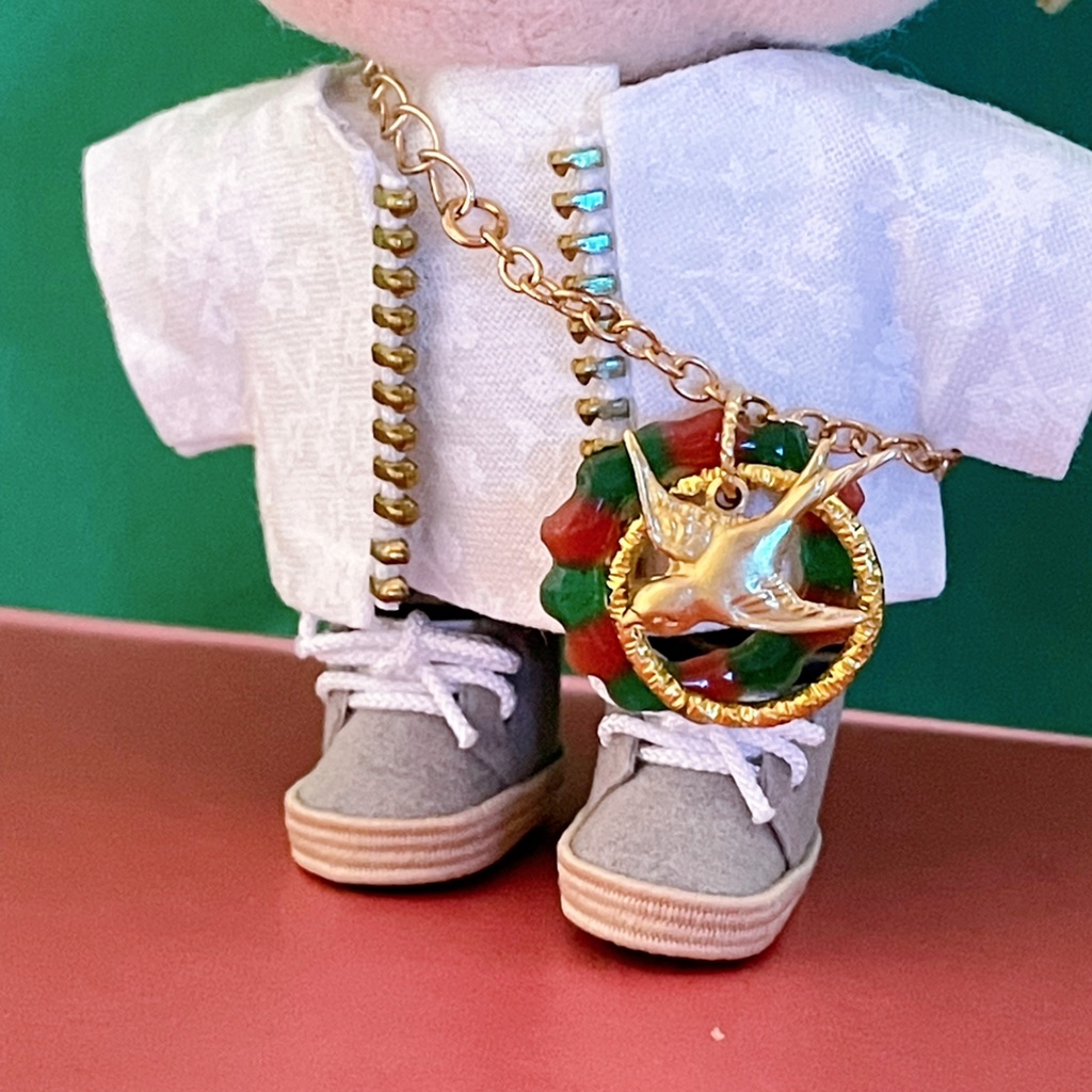 ★Very Merry Christmas☆ぬい用クリスマスリースネックレス